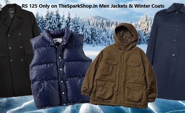 RS 125 Only on TheSparkShop.in Men Jackets & Winter Coats