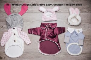 RS 149 Bear Design Long-Sleeve Baby Jumpsuit TheSpark Shop